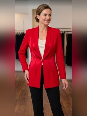 NWT JOSEPH RIBKOFF Long Fitted Blazer size 10